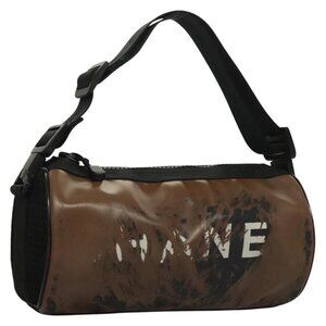 Authentic CHANEL Shoulder Bag PVC Black CC